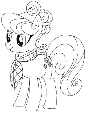 My Little Pony boyama sayfası, My Little Pony coloring page, My Little Pony’den Suri Polomare, 