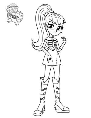 My Little Pony boyama sayfası, My Little Pony coloring page, Sonat Alacakaranlık, 