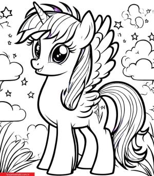 My Little Pony boyama sayfası, My Little Pony coloring page, , 