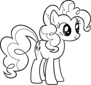 My Little Pony boyama sayfası, My Little Pony coloring page, Güzel Pinkie Pie, 