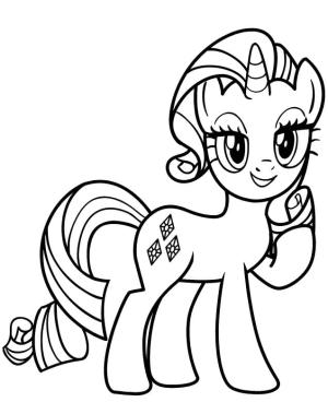 My Little Pony boyama sayfası, My Little Pony coloring page, Güzel Nadirlik, 