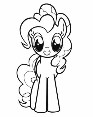 My Little Pony boyama sayfası, My Little Pony coloring page, Sevimli Pinkie Pie My Little Pony, 