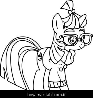 My Little Pony boyama sayfası – çocuk aktivitesi, PDF indir