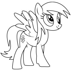 My Little Pony boyama sayfası, My Little Pony coloring page, Derpy Hooves Benim Küçük Midillim, 