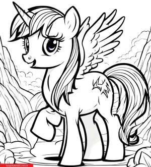 My Little Pony boyama sayfası, My Little Pony coloring page, , 