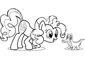 My Little Pony boyama sayfası, My Little Pony coloring page, Pembe Turta Benim Küçük Midillim, 