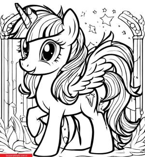 My Little Pony boyama sayfası, My Little Pony coloring page, , 