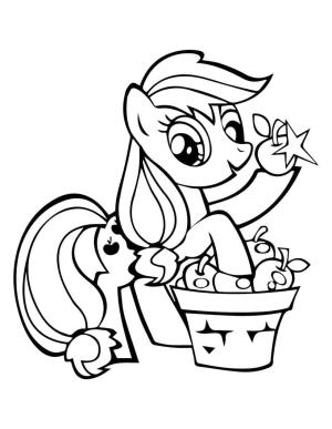 My Little Pony boyama sayfası, My Little Pony coloring page, Applejack Benim Küçük Midillim, 