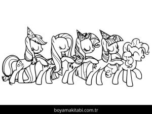 My Little Pony boyama sayfası – yaratıcılığı geliştirir, keyifli zaman
