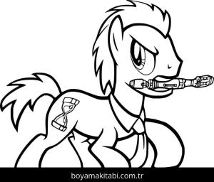 My Little Pony boyama sayfası – yaratıcılığı geliştirir, keyifli zaman