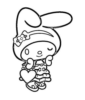 My Melody boyama sayfası,  coloring page, My Melody 5, 