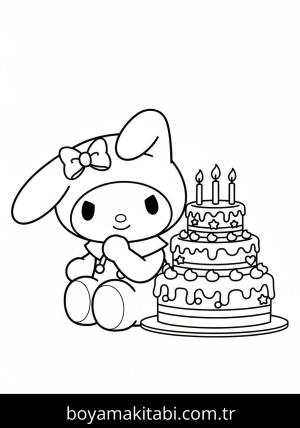 My Melody boyama sayfası 48359,  coloring page, 