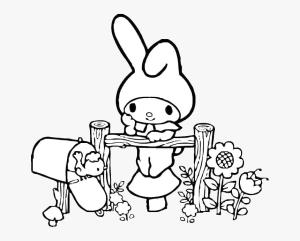 My Melody boyama sayfası,  coloring page, Sanrio My Melody, 