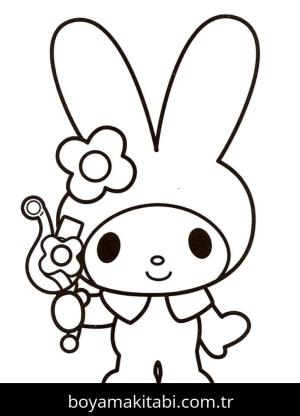 My Melody boyama sayfası – yaratıcılığı geliştirir, keyifli zaman