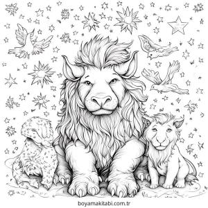 Mythical Creatures boyama sayfası – keyifli zaman, renkli çizimler