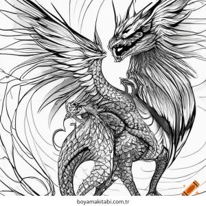 Mythical Creatures boyama sayfası – ücretsiz yazdır, boyama etkinliği