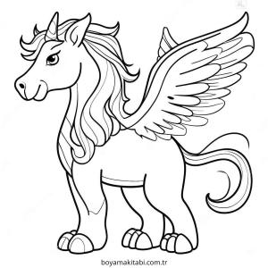 Mythical Creatures boyama sayfası – yaratıcılık, eğlenceli etkinlik