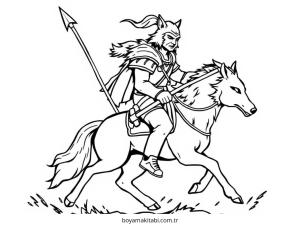 Mythical Creatures boyama sayfası – boyama etkinliği, çocuk aktivitesi