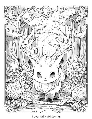 Mythical Creatures boyama sayfası – yaratıcılık, eğlenceli etkinlik