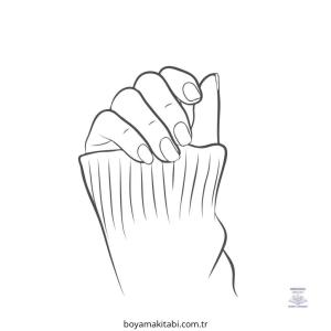 Nails boyama sayfası – çizgi film temalı, basit çizim