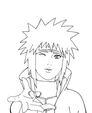 Namikaze Minato boyama sayfası,  coloring page, Temel Minato, 