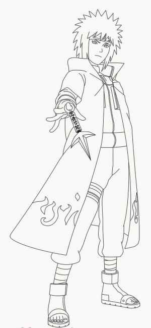 Namikaze Minato boyama sayfası,  coloring page, Minato Fresk, 