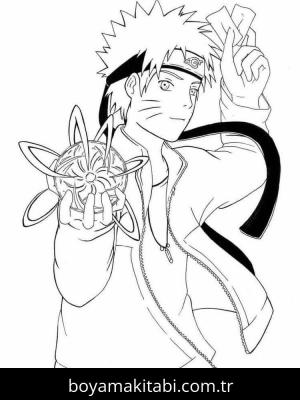 Naruto boyama sayfası – çocuk aktivitesi, PDF indir