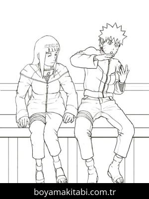 Naruto boyama sayfası – yaratıcılık, eğlenceli etkinlik