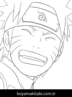 Naruto boyama sayfası – eğlenceli etkinlik, el becerilerini geliştirir