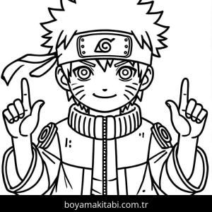 Naruto boyama sayfası – eğitici aktivite, yaratıcılık