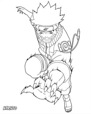 Naruto boyama sayfası,  coloring page, Kızgın Naruto, 