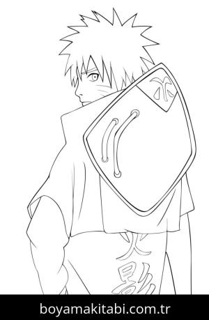 Naruto boyama sayfası – eğitici aktivite, yaratıcılık