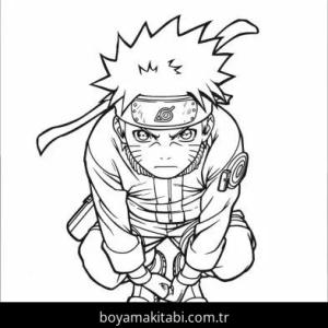 Naruto boyama sayfası – boyama etkinliği, çocuk aktivitesi