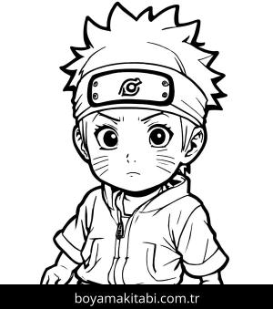 Naruto boyama sayfası,  coloring page, karikatür, oyunlu, eğlenceli