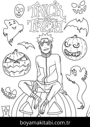 Naruto boyama sayfası – kolay boyama, eğitici aktivite