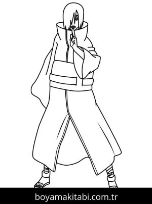 Naruto boyama sayfası – çocuk aktivitesi, PDF indir