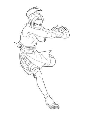 Naruto boyama sayfası,  coloring page, Ino Yamanaka, 