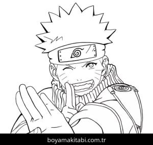 Naruto boyama sayfası – sanatsal çalışma, çocuklar için