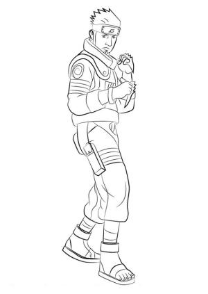 Naruto boyama sayfası,  coloring page, Asuma Sarutobi, 