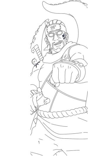 Naruto boyama sayfası,  coloring page, Killer B, 