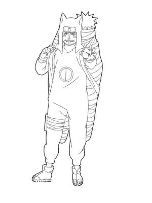 Naruto boyama sayfası,  coloring page, Kankuro, 