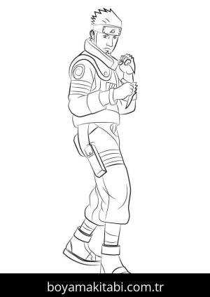 Naruto boyama sayfası – renkli çizimler, okul öncesi