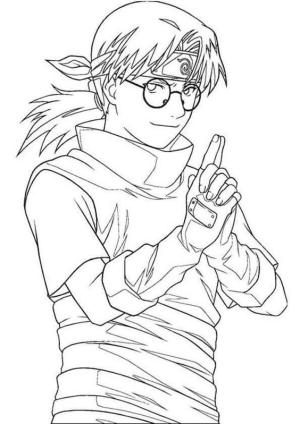 Naruto boyama sayfası,  coloring page, Kabuto Yakushi, 