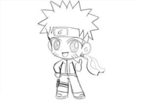 Naruto boyama sayfası,  coloring page, Chibi Naruto, 