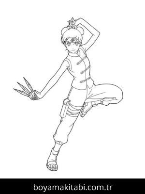 Naruto boyama sayfası – el becerilerini geliştirir, boyama çalışması