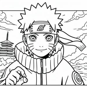 Naruto boyama sayfası,  coloring page, Genç Naruto Resmi, 