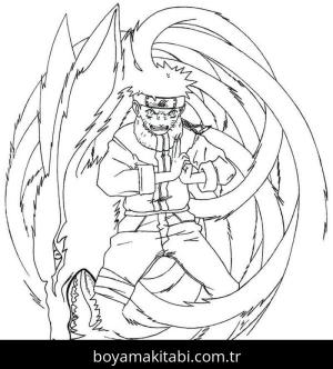 Naruto boyama sayfası – okul öncesi, evde etkinlik