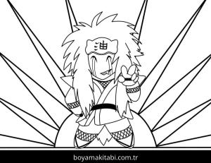 Naruto boyama sayfası – çocuklar için, çizgi film temalı