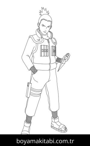 Naruto boyama sayfası – yaratıcılık, eğlenceli etkinlik