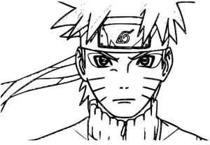 Naruto boyama sayfası,  coloring page, Adaçayı Naruto Çizimi, 